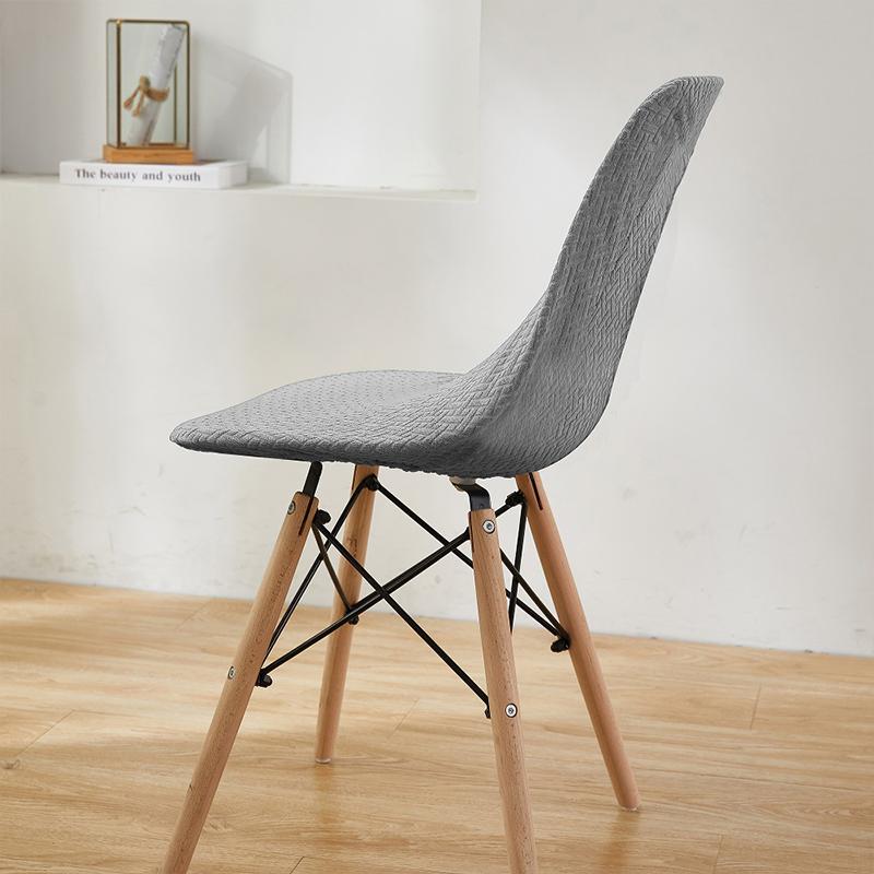 1 шт. жаккардовый тканевый чехол на стул маленького размера, большой эластичный защитный чехол для стула, чехол для барного сиденья с короткой спинкой для столовой отеля