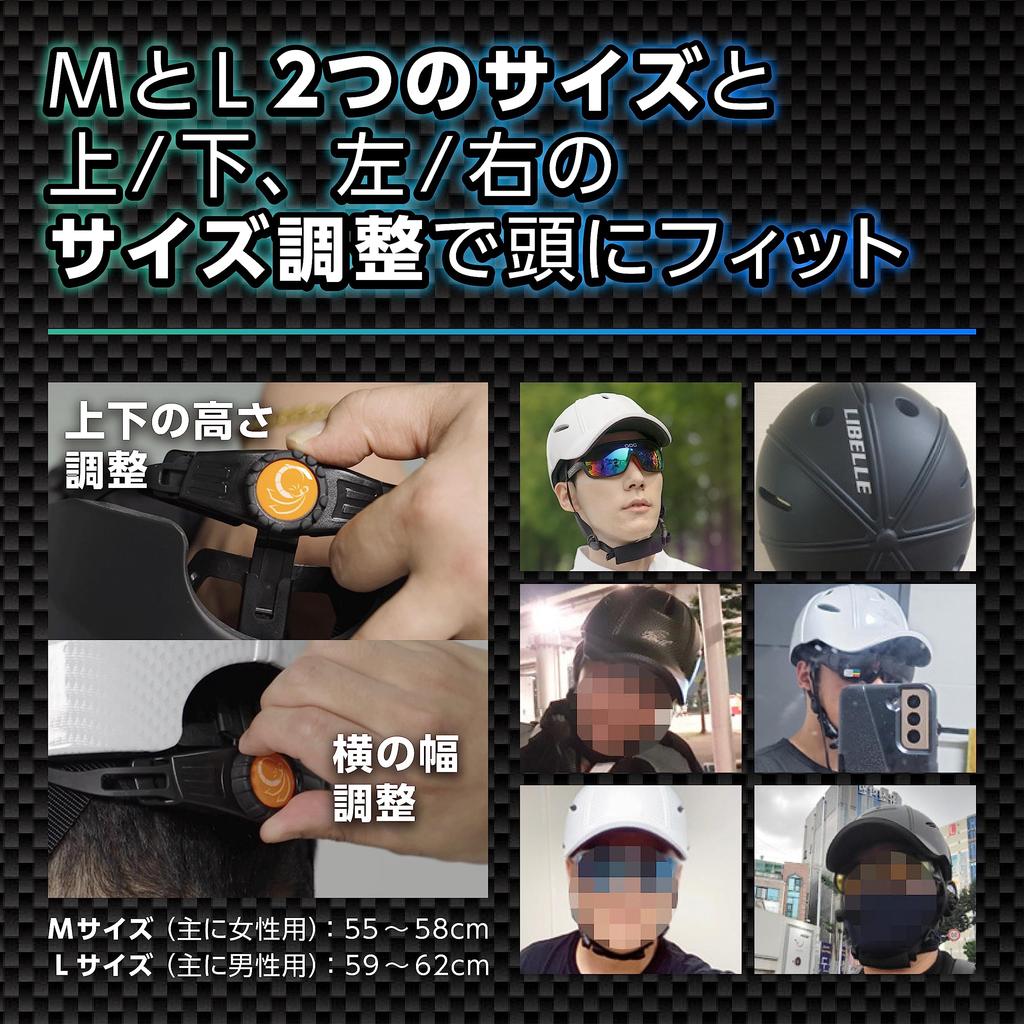 Шлем для кикбординга Libelle ARMOR Carbon Black, размер M, сверхлегкий, дышащий (230г)