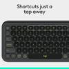 Logitech КЛАВИШИ ПОП-ИКОН Клавиатура Bluetooth Офисная клавиатура Беспроводная клавиатура AI Портативная клавиатура Клавиатура для ноутбука