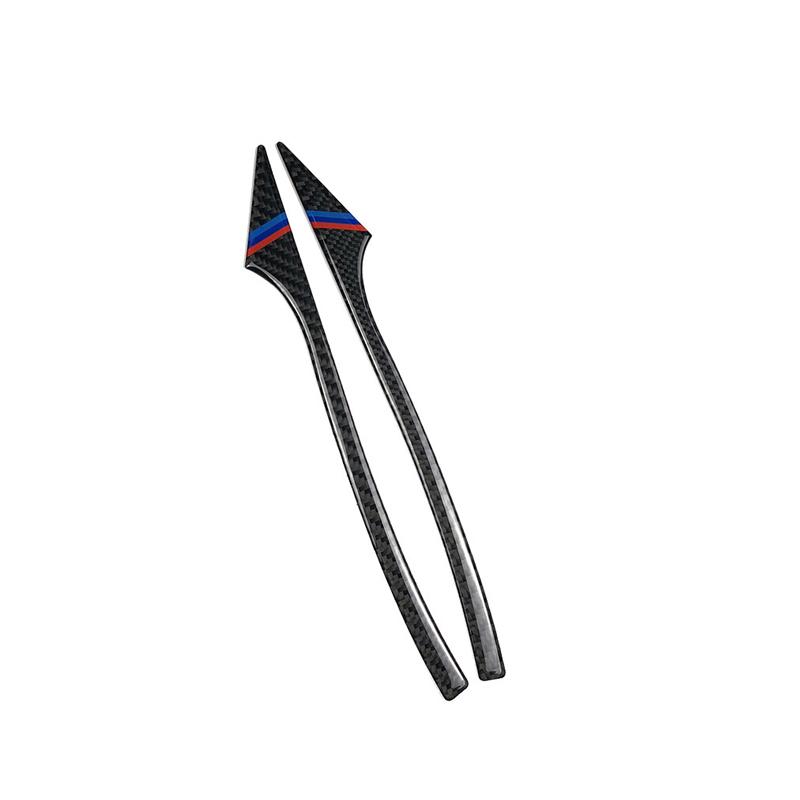 2 шт., углеродное волокно, наклейка на бампер автомобиля, зеркало заднего вида, противоскользящие полоски, протектор для автомобиля BMW E60 F10 F07 F01