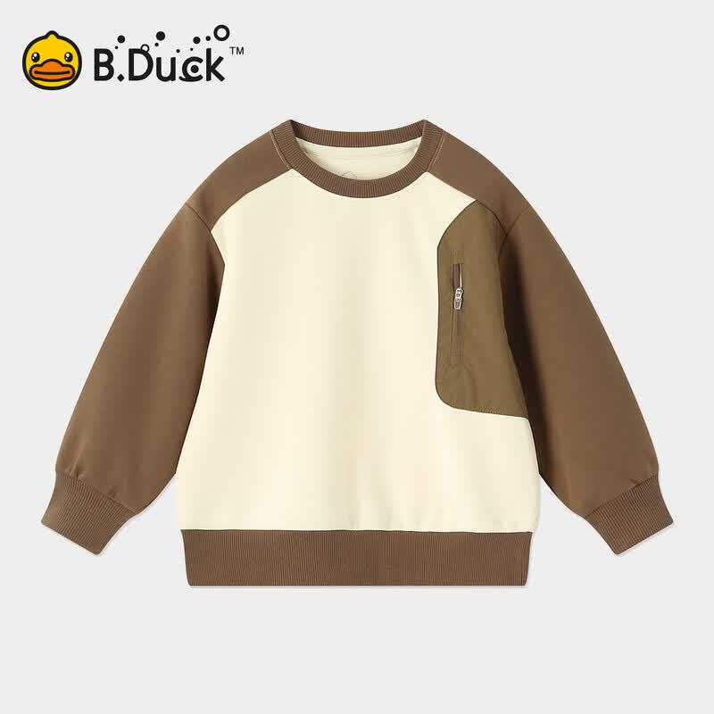 Мальчишеский свитшот с длинным рукавом и круглым вырезом B.Duck