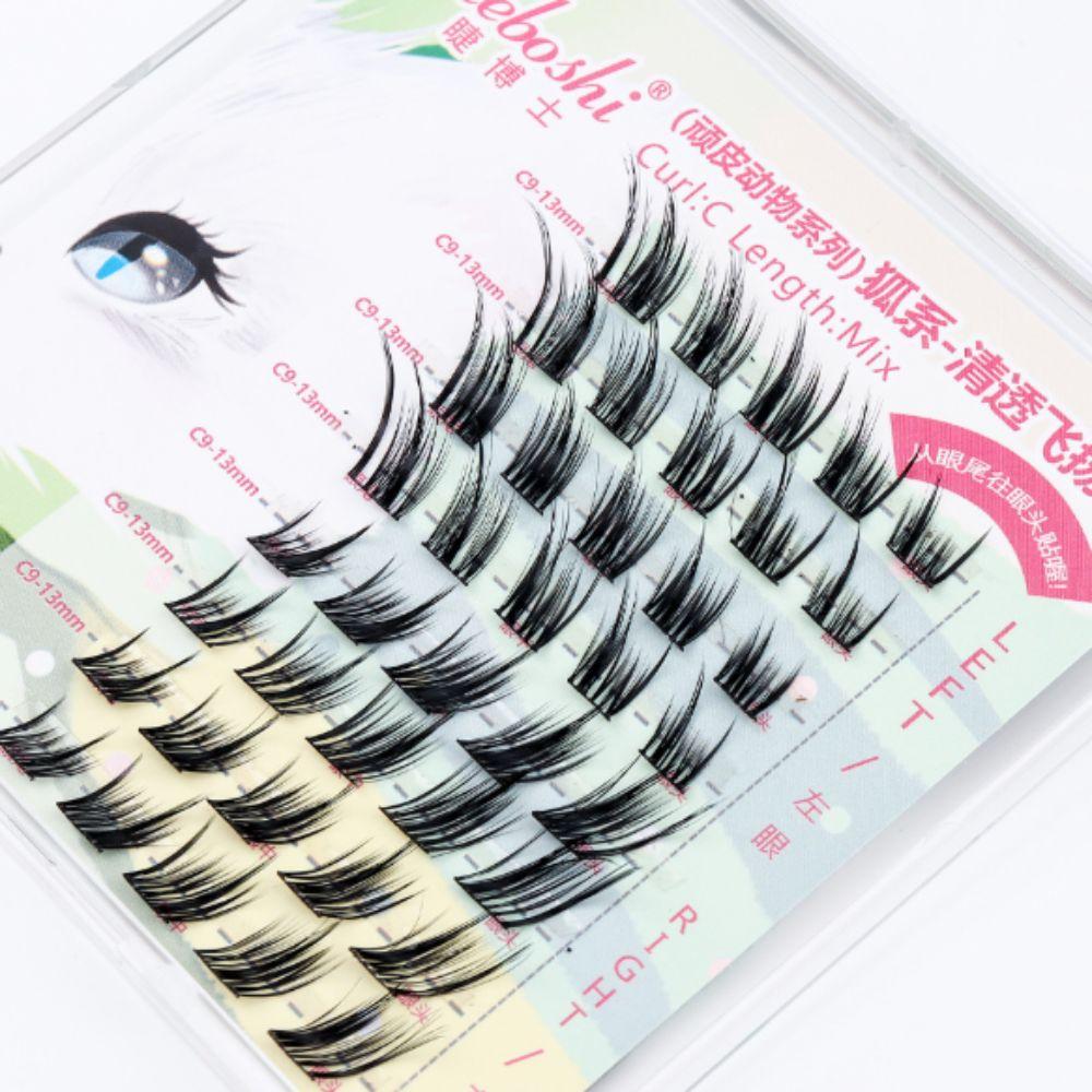 Плотные клейкие накладные ресницы 8 рядов пучки накладных ресниц инструмент для макияжа