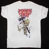 Белая Хлопковая Унисекс Футболка с Логотипом Группы Power Trip