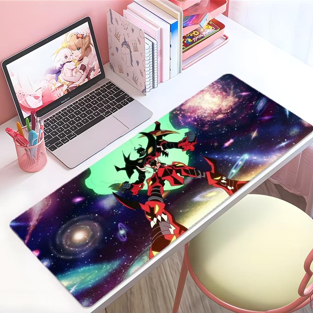 Brave Epic Anime GGurren LLagann Mouse Pad Large Thick Desk Pad Stitched Edges Gaming Mouse Mat For Pc