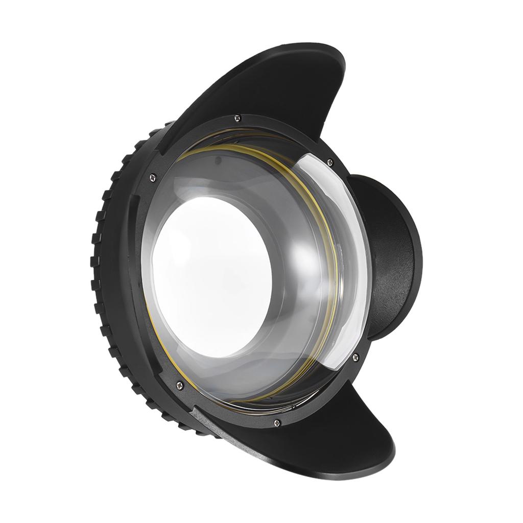 Подводная камера MEIKON, 200 мм, широкоугольный объектив «рыбий глаз», купольный порт, защитная крышка, 60 м/197 футов