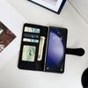 Leather Flip Purse Holder Phone Case For Samsung Galaxy Z Fold 7 6 5 4 3 Fold7 Fold6 Fold5 Wallet Card Cover Back Bag