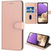 Protective Case - BOOLING - for Samsung Galaxy A32 4G - Pink Leather Effect - Magnetic Closure - Easy Access