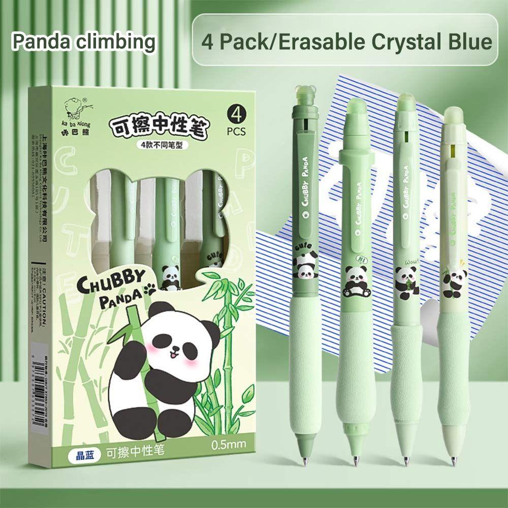 4PCS/Box Erasable Gel Pen Soft Cloud Grip Erasable Pen Creative Writing Tools  School Office