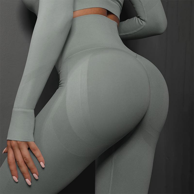 High Waist Seamless Yoga Pants - Hip Lifting Running Leggings for Women