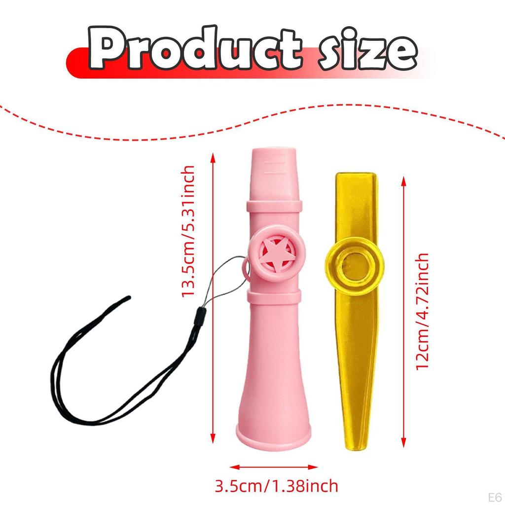 2 шт. Казу Флейты Музыкальные инструменты Уникальные с сумкой для хранения Игрушки для аккомпанемента Рот