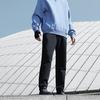 Мужские спортивные брюки Li Ning Fitness Series с логотипом, манжетами и средней посадкой, эластичные трикотажные брюки, черные AKLUC35-1