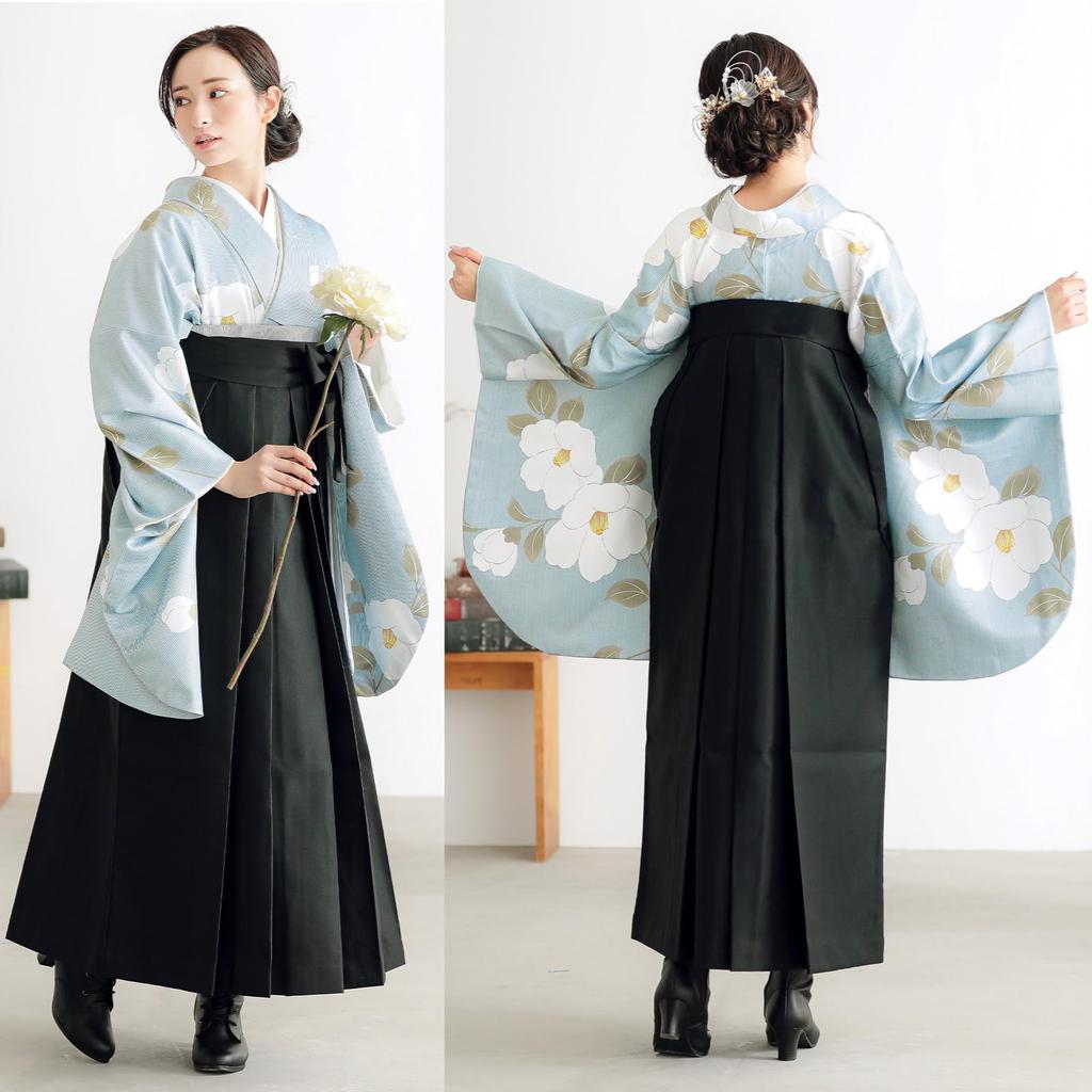 Выпускной церемония Лопатка одинарный размер Выпускной вечер [КИМОНОМАЧИ] [Кимономати Киото] Хакама, Предмет, Однотонный, Женский, Черный, M, В комплекте, Церемония,