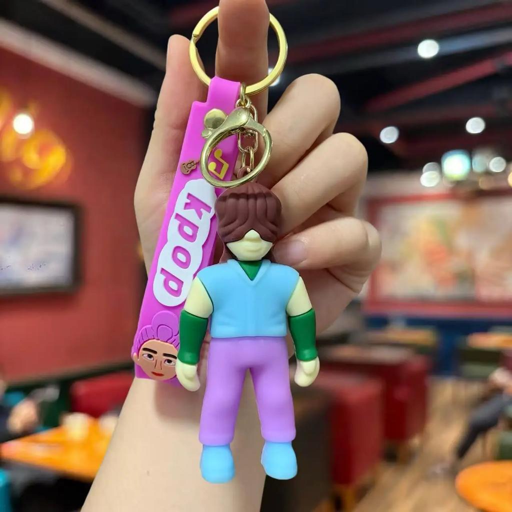 new  KPop Devil Hunter Peripheral Widget Rumi Mira Zoe PVC Keychain Backpack Decoration Widget Accessories Toys