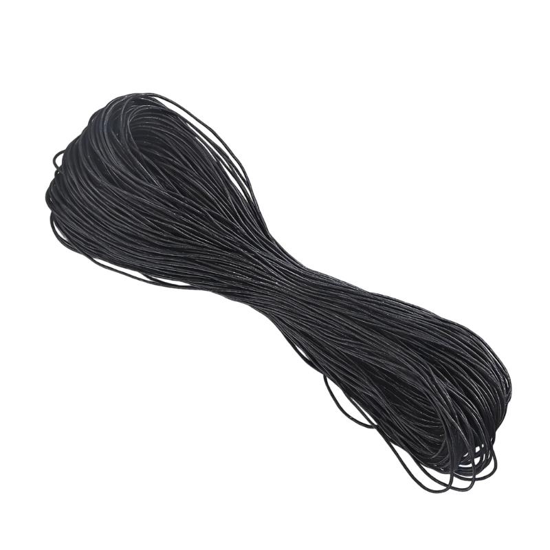 1 мм Натуральный Хлопковый Вощеный Шнур 65,61 Ярда Длины Плетельная Нить для Рукоделия Браслетов Ожерелий Ювелирных Изделий Плетения