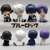 New Blue Lock Gk Anime Figure Isagi Yoichi Bachira Best Shoulder To Shoulder Sleep Q-Version Kawaii Model Statue Boy Toy Present