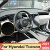 Для Hyundai Tucson NX4 2022 2023 Hybrid N Line автомобильная отделка центральной панели, наклейка из нержавеющей стали, аксессуары для интерьера