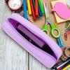 Cute Fashion Pencil Bag Colorful Silicone Pencil Case Stationery Storage Pouch Student School Supplies