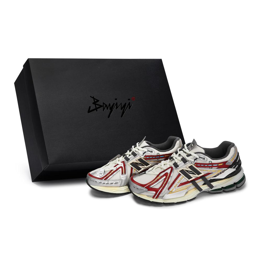 New Balance 1906 Abrasion Resistant Abrasion Resistant Low top Running Shoes Men's Gray White Silver Red M1906AD(Team80-S-BOX)