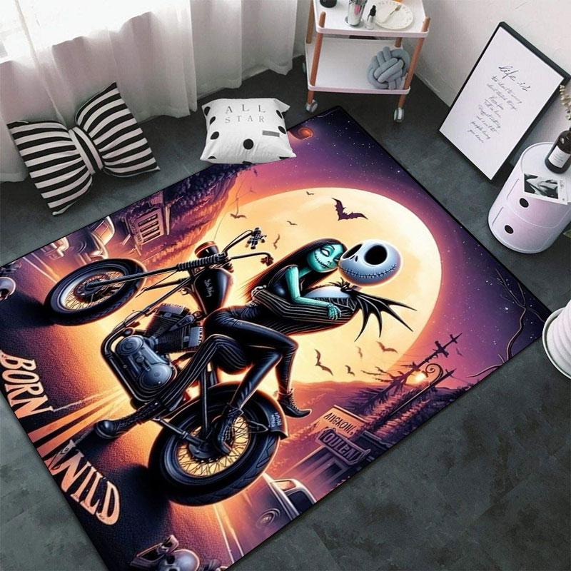 Nightmare Before Christmas Cartoon Carpets and Rug 3D Printing Carpet Floor Mat Living Room Bedroom Large Area Soft Carpet-JM019