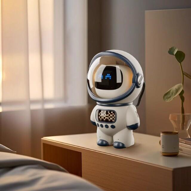 AI Voice-Powered Talking Speaker & Alarm Clock - Perfect New Year/Birthday Gift for Kids & Students