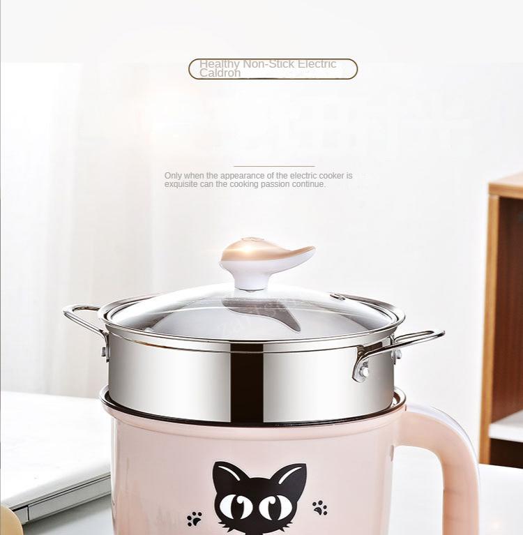 1.8L Multicooker Single/Double Layer Electric Pot 1-2 People Household Non-stick Pan Hot Pot Rice Cooker Cooking Appliances