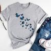 (Asian Size)Tee Top Fashion T Shirt Women Print Lady Butterfly Sweet Lovely Style Cute Female Graphic Clothing Casual Short Sleeve T-shirt