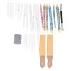 28pcs Blending Stumps Set Sandpaper Pencil Sharpener Student Sketch Drawing Tool