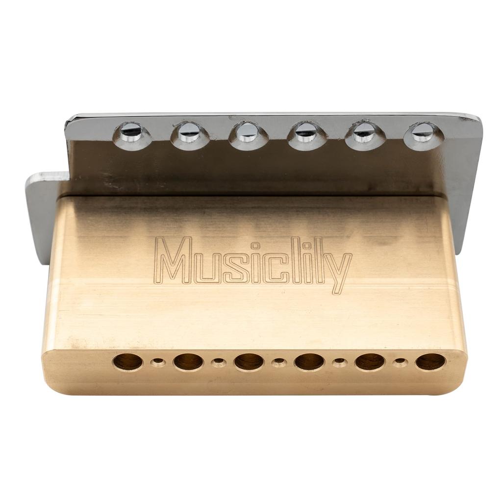 Musiclily Pro Vintage Tremolo Unit Bridge 6 Point Stop для гитары Squier Strat ST Electric Chrome 10,5 мм,