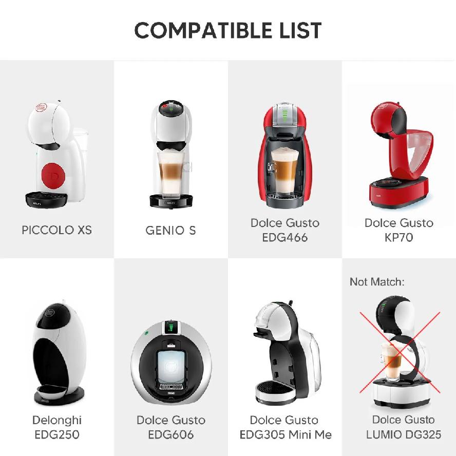 Многоразовый адаптер-капсула для кофемашины Dolce Gusto, совместимый с машинами Genio S Piccolo XS