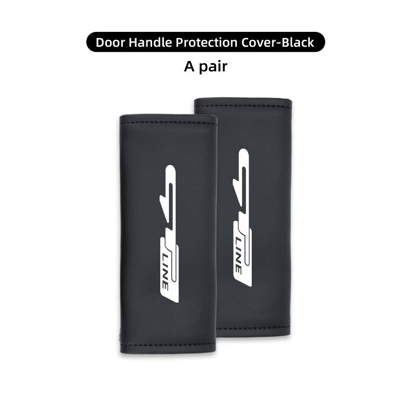 AANV1 For KIA Car Door Inner Handle Protective Cover Non-slip Anti-Wear Protection Case gt gtline Xline ceed Forte RIO STINGER Seltos