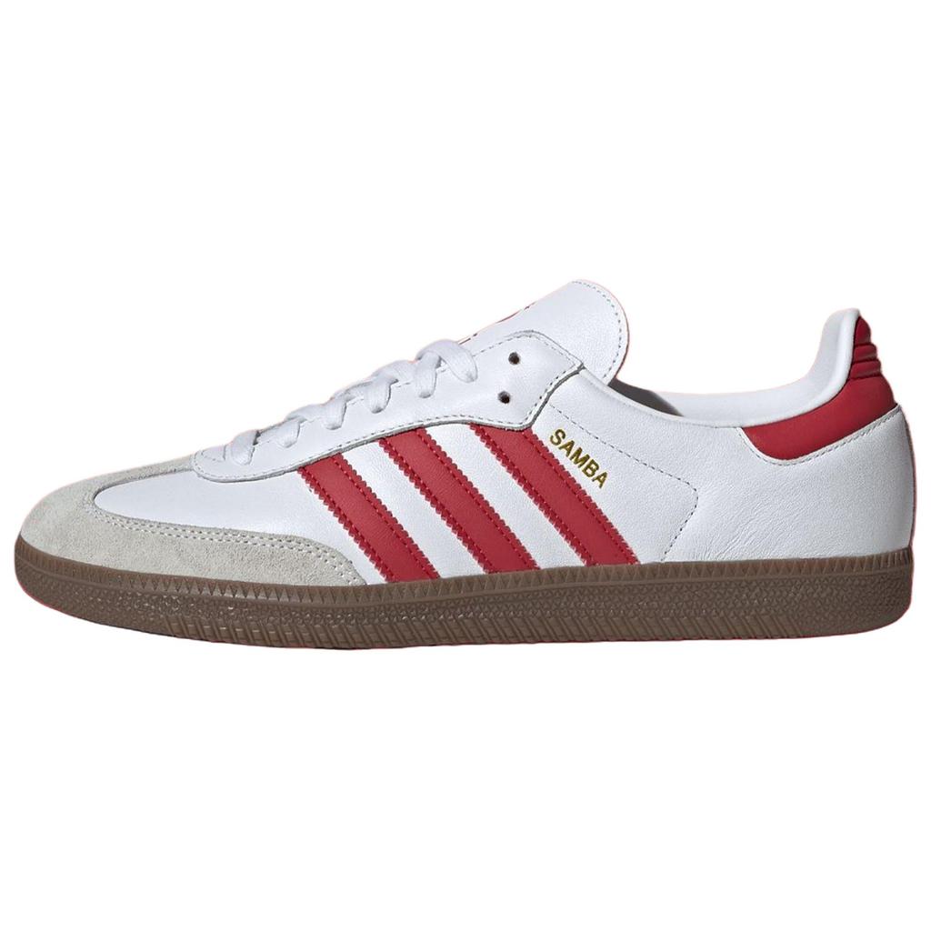 Liverpool FC X Adidas Samba Home Kit Unisex Sneakers White Footwear-White Strawberry-Red JQ4041