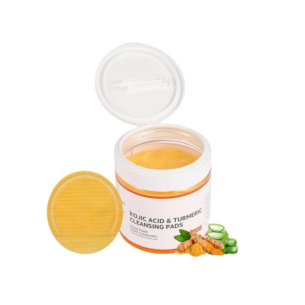 Cleansing Pads, Kojic Cleansing Pads Helps Balance Skin Oil And Water Hydrating Remove Excess Keratin From The Body'S Skin(50PC/30ml
