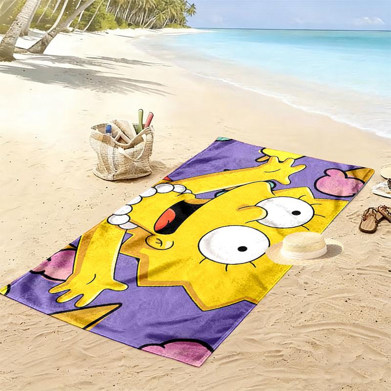 Lisa Print Beach Towel, Large Soft Quick Dry Towel for Beach Camping Swimming