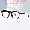 Blue Light Blocking Oval Shortsighted Prescription Glasses Women Men  Student Computer Myopes Lunettes 0 -0.5 -0.75 To -6.0