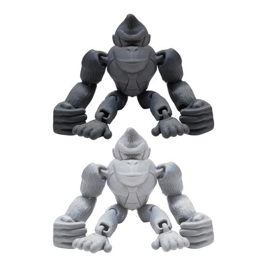 Игрушка Горилла, напечатанная на 3D-принтере, Гибкая Модель Гориллы с Подвижными Суставами, Коллекционная Фигурка для Стола