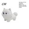 Dust-resistant Dog Figurine 3D Printing Ornament, White Matte Texture Fluffy Figurine, Durable Home Decor Mini Size Statue, for Office Desk Decoration