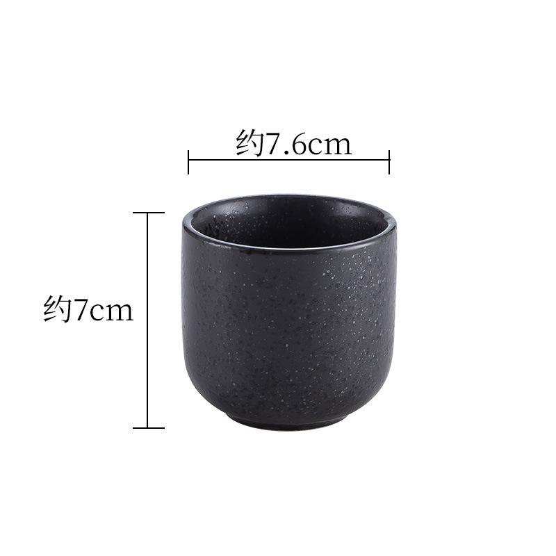 Japanese Teacup Black Ceramic Cup Coffee Cup Gifts Home Water Cup Aromatherapy Cup