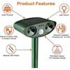 Ultrasonic Cat Repeller, Solar Powered Cat Repeller, Ultrasonic Rodent Repellent With Motion Sensor, Waterproof Outdoor Cat Repeller For Anti Cats Dog