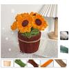 Tulip Flowerpot Flower/Sunflower Crochet Kit Crochet Starter Kit Handmade Crafts Lovers