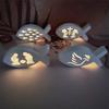 Fish Projection Light Ornament Cement Plaster Drip Mold DIY Silicone Mold Home Decoration