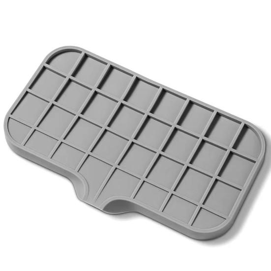 Мыльница, силиконовый поддон для раковины со сливным носиком, многоразовая, легко моющаяся, щетка для мытья столешницы, полка для хранения мыла, кухонный органайзер