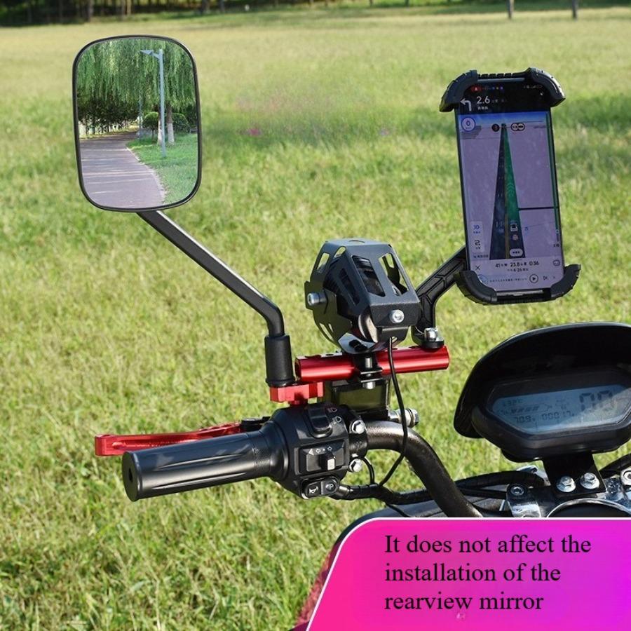 Многофункциональный удлинитель кронштейна зеркала мотоцикла - Универсальная поперечина для крепления прожектора и аксессуаров для электровелосипеда