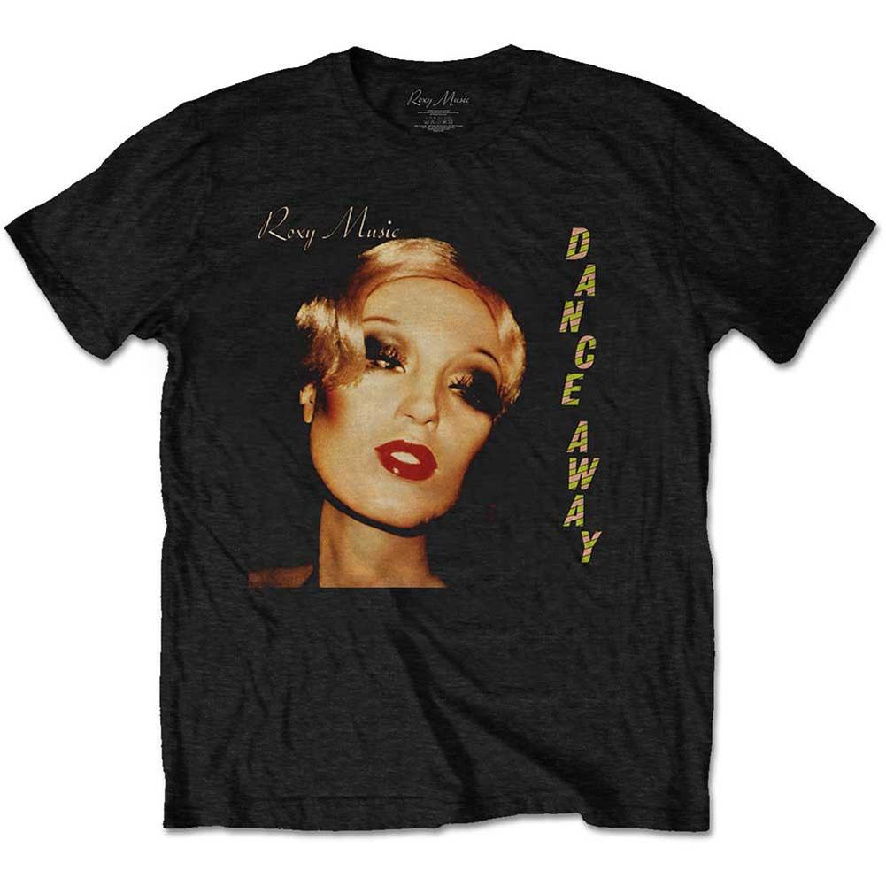 Men's Roxy Music Dance Away Album Slim Fit T-shirt X-Large Black