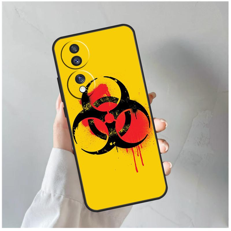 Логотип с символом биоопасности Для чехла Honor Magic 8 7 6 5 Pro Для Honor 400 200 Lite 90 70 50 X8c X8b X9a X9b X9c X9d Win