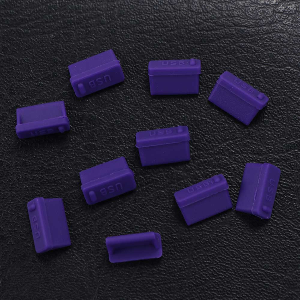 10pcs Efficient Protection USB Port Dust Plug Universal USB Interface Protector Tablet