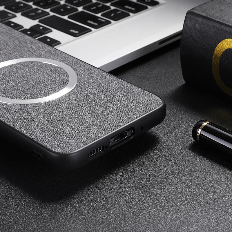 Для OnePlus 13 Чехол Противоударный ТПУ+Тканевая Задняя Крышка Телефона Совместим с MagSafe
