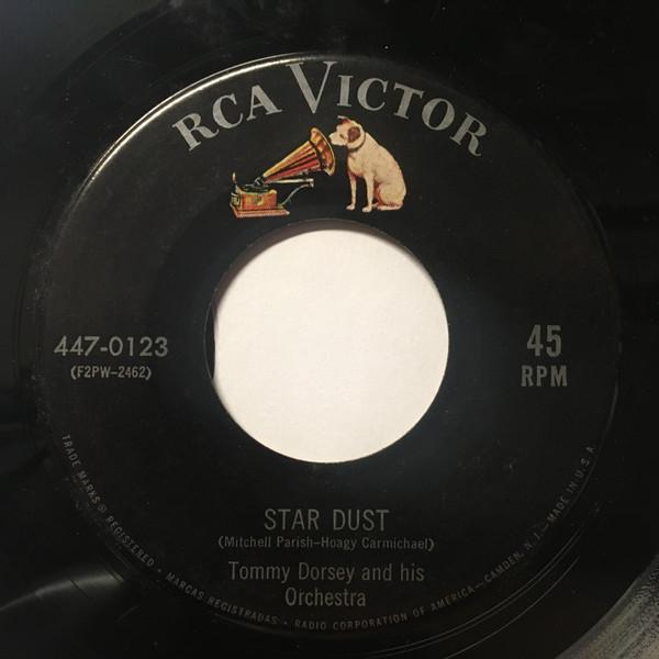 7-дюймовая пластинка TOMMY DORSEY HIS ORCHESTRA Star Dust There Are Such Things 4470123 RCA США Джаз Б/у