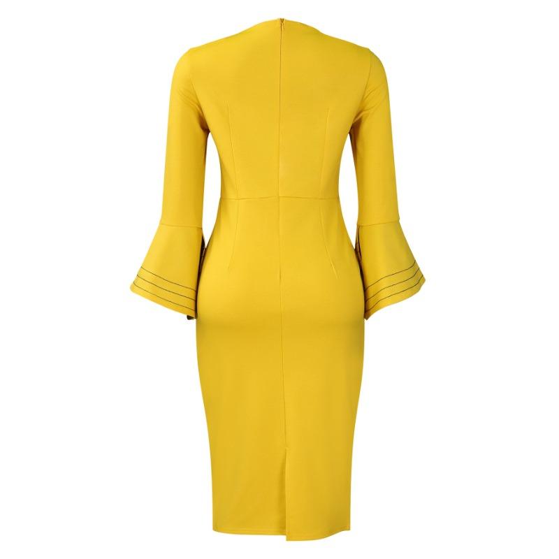 Autumn and Winter Women's Dresses Plus Size Fashion Temperament Elegant Package Hip OL Pencil Dress