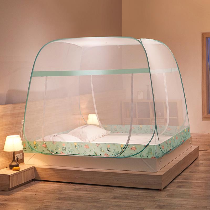 Монгольская юрта, палатка-москитная сетка - Складная, без установки, москитная для двухъярусной кровати в общежитии с тремя входами