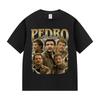 Actor Pedro Pascal Movie Graphic T Shirt Unisex's Retro High Quality Fashion Clothing T-shirts Unisex Cotton Oversized T-shirt Tops